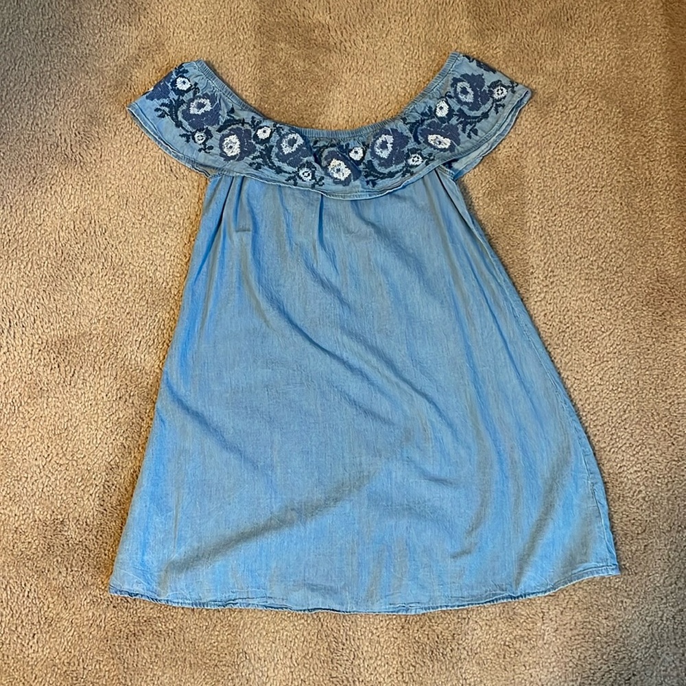 Off the shoulder Denim Dress